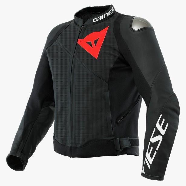 Dainese Sportiva Perf. Leather Jacket Black Matt : Delivery in 5 days